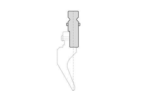 Angeschraubter Adapter