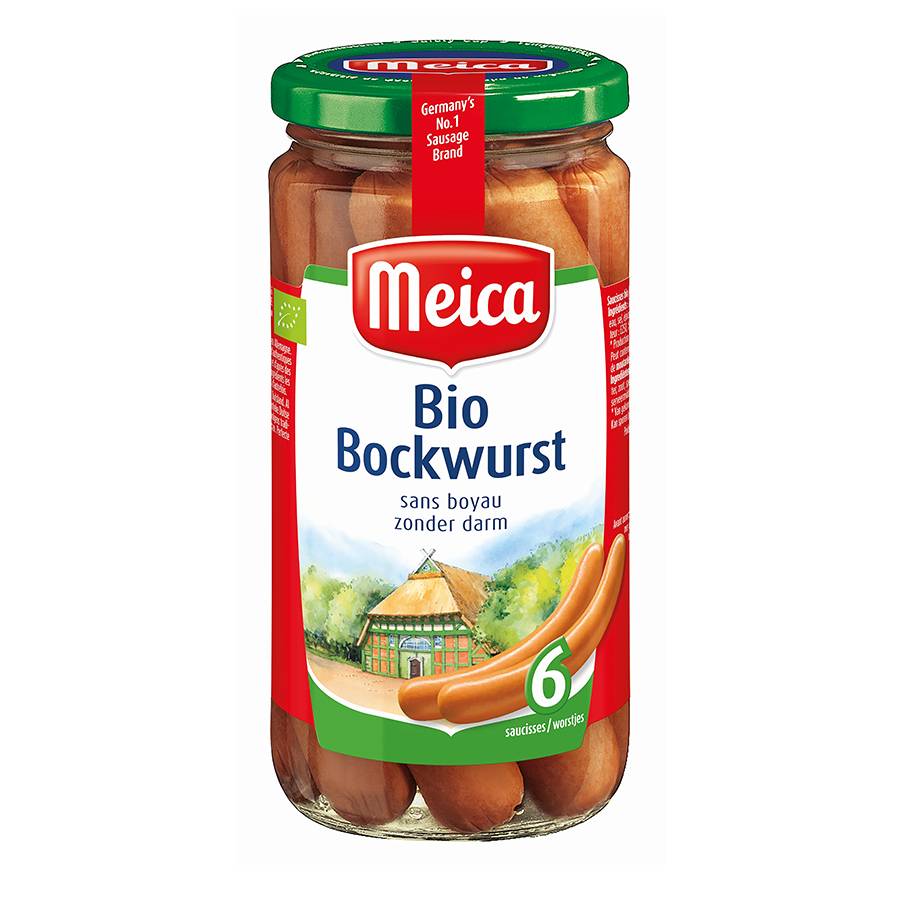 Bio Bockworst 6st - 180g x 12 - Pot