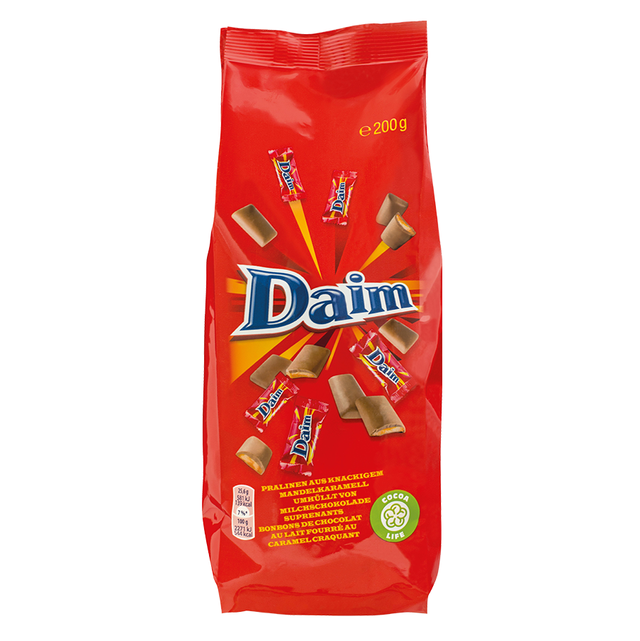 Chocolat au lait fourré au caramel Daim - 200g