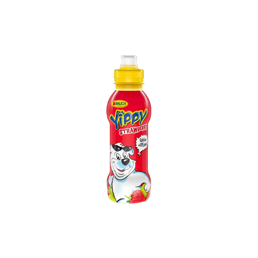 Yippy Limonade Strawberry - 330ml x 12 - PET Fles