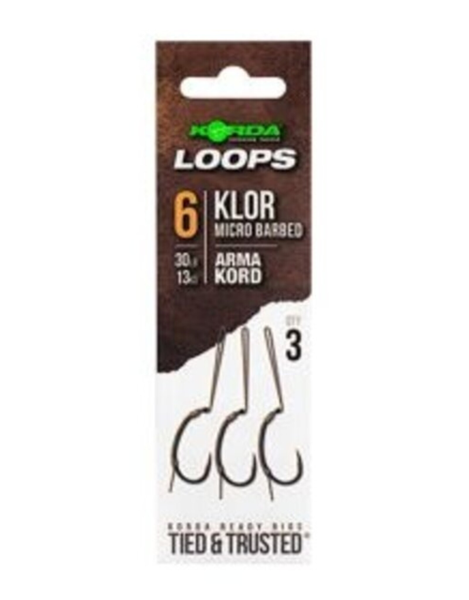 KORDA Korda Loop Rigs Kor Size 6 30 lb