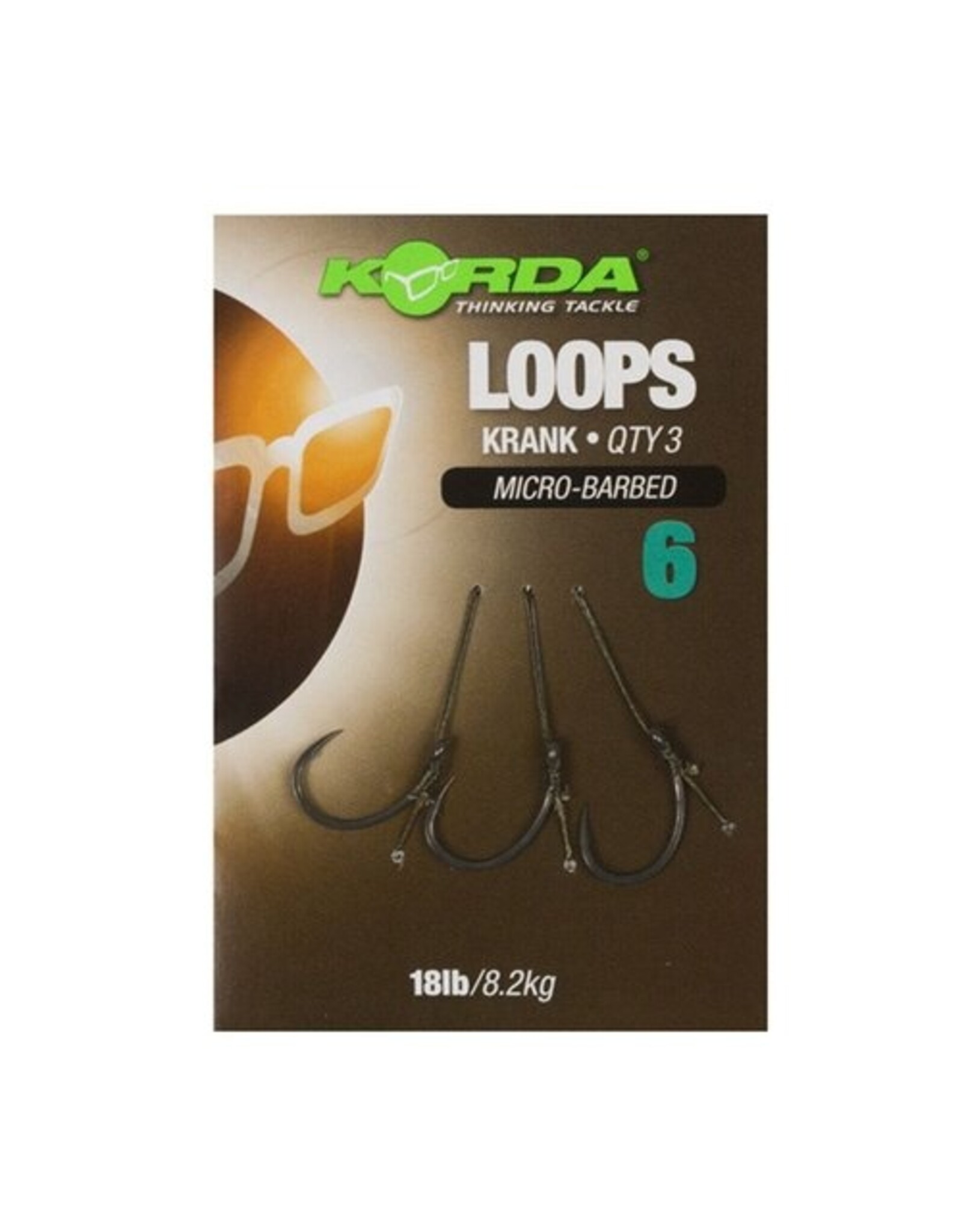 KORDA Korda Loop Rig Krank 18LB, Size 8