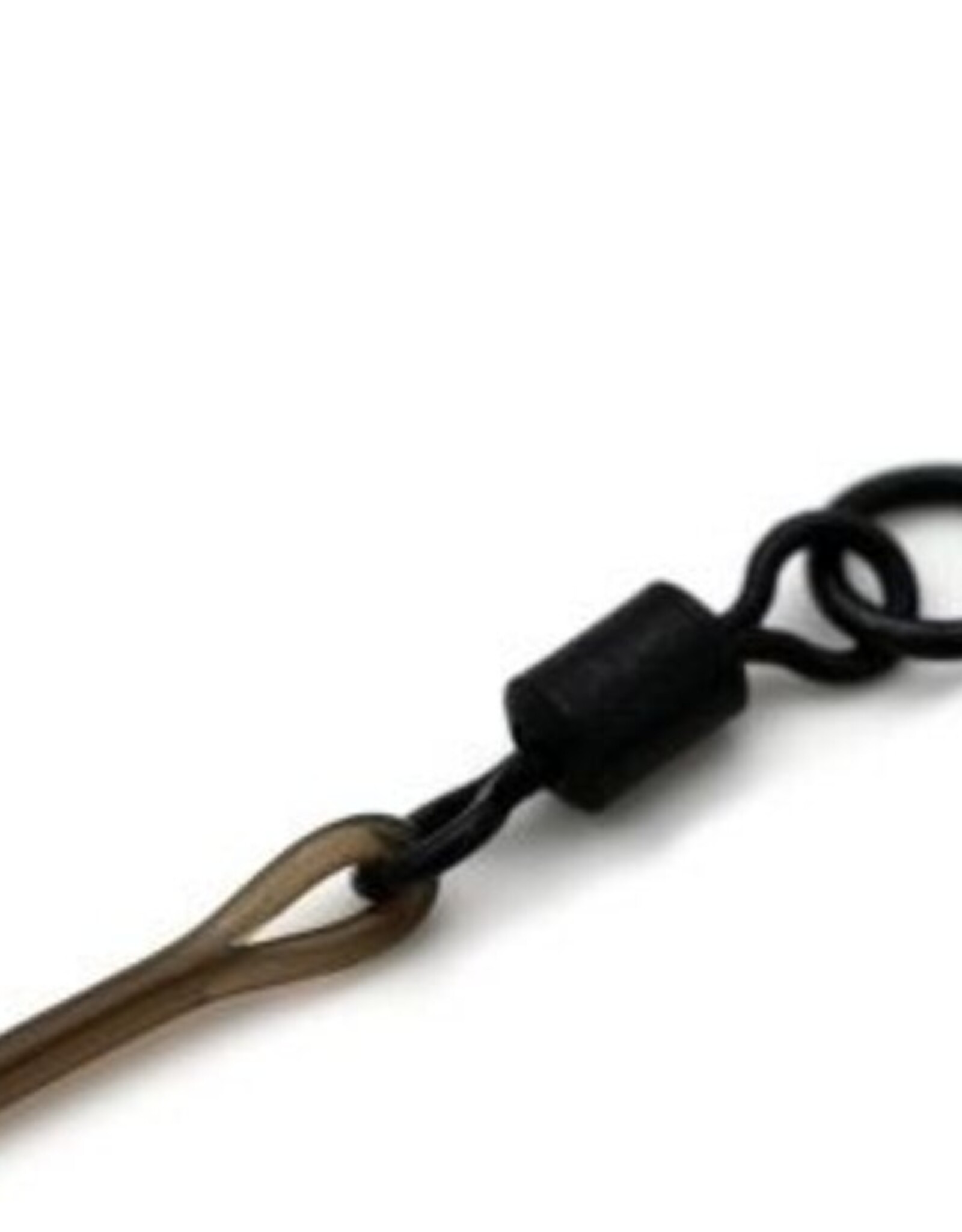 KORDA Korda Dark Matter Leader Size 8 Ring Swivel Clay Brown 40lb - 1m