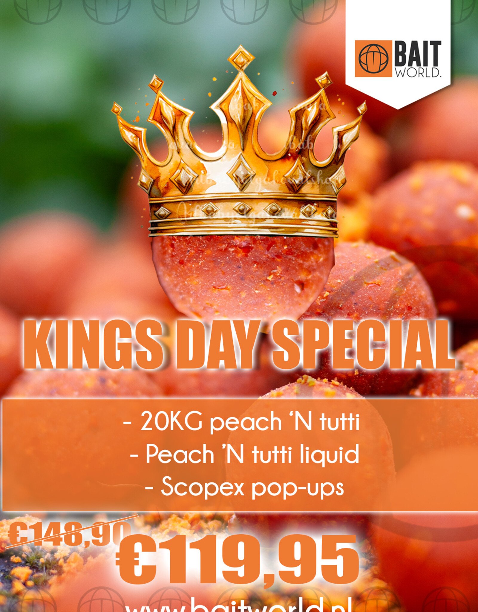 Baitworld Milky Peach N Tutti KINGS DAY SPECIAL BULK DEAL!