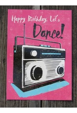 Card - happy birthday let's dance