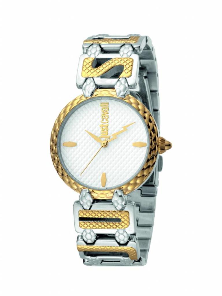 Just Only Time logo Collection Silver Gold MM - Dames horloge ) - LABELDELUXE
