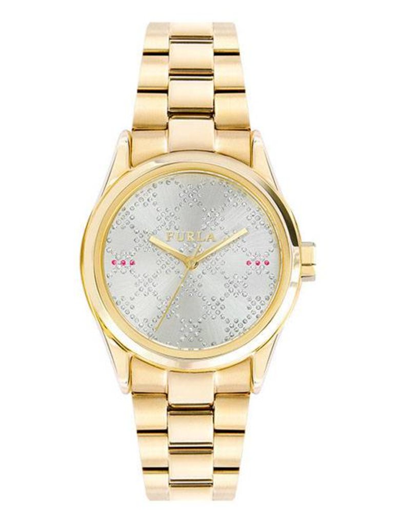 Furla Eva Gold Silver 35 MM - Dames horloge (R4253101519) - LABELDELUXE