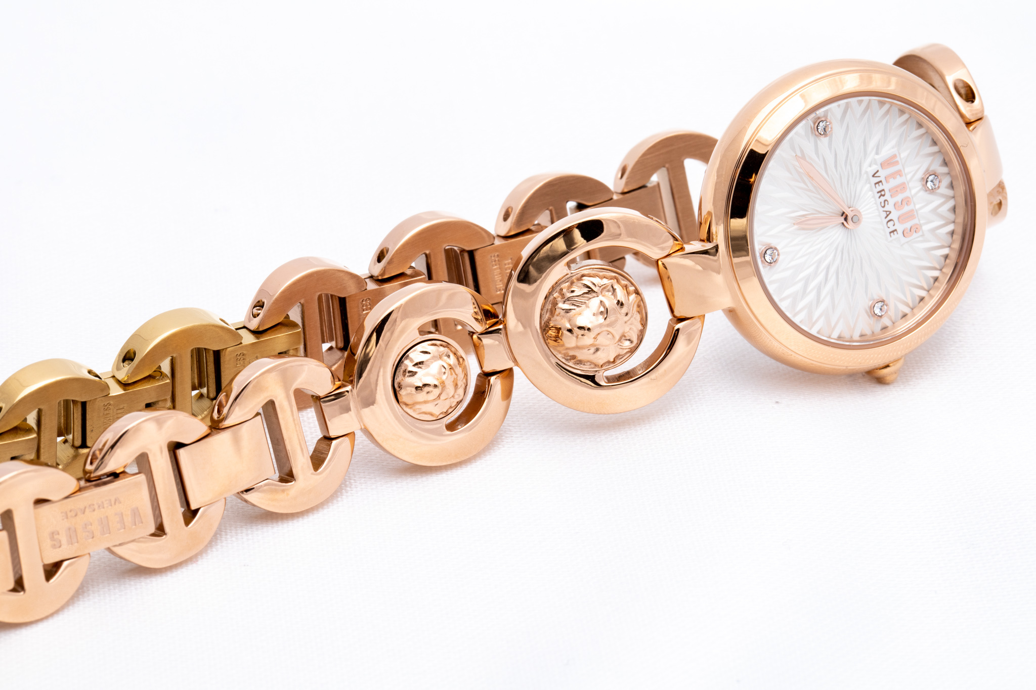 versace rose gold watch