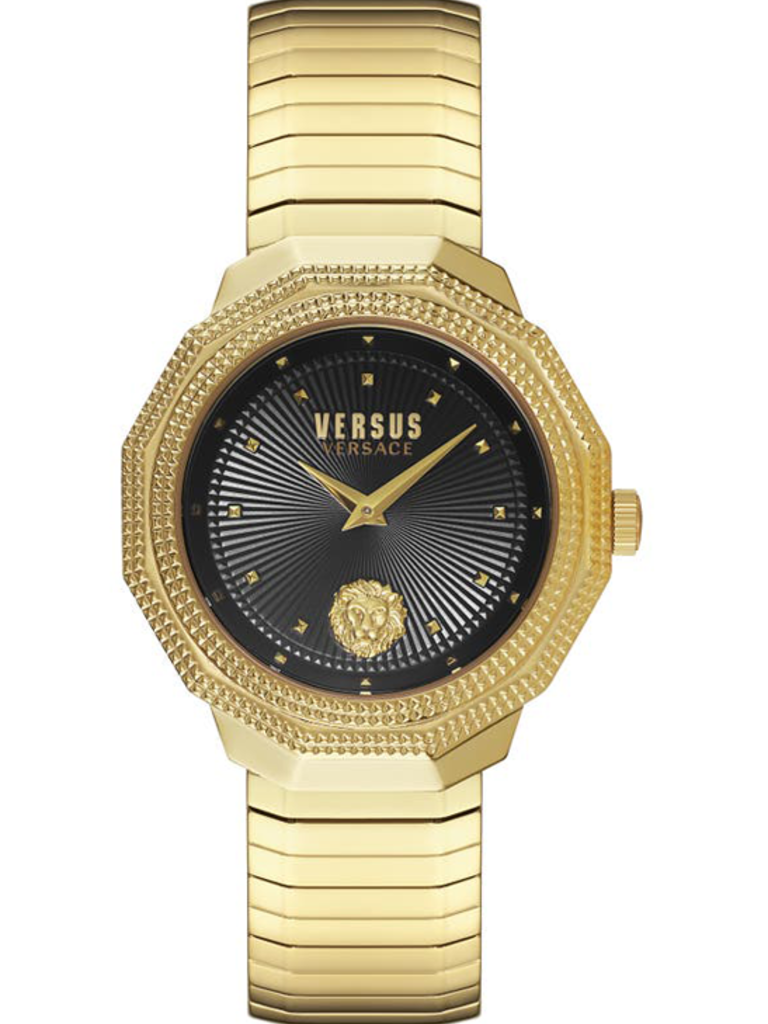 versace gold and black watch