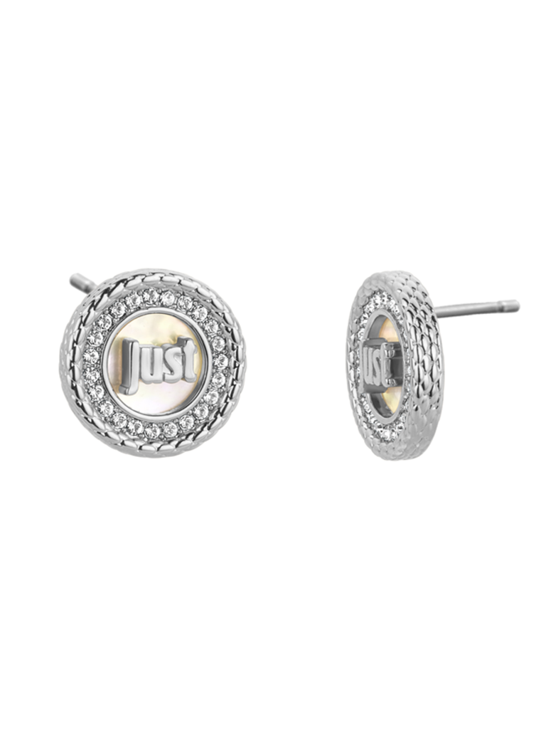 Just Cavalli Earrings JCER01063100 Silver & White -