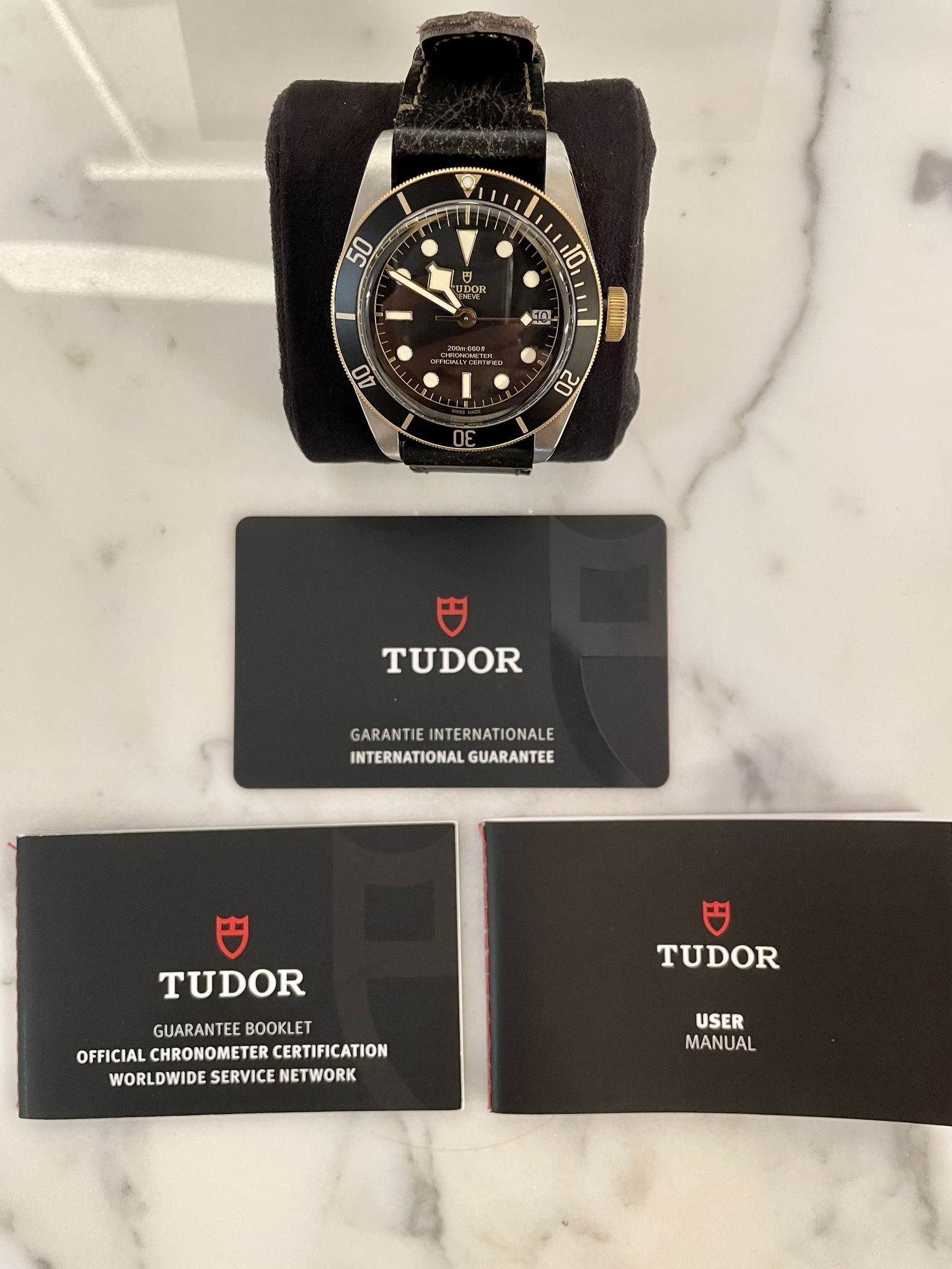 Tudor M79733N-0007 Pre owned Swiss Made Watch Black \u0026 Gold \u0026 Silver ( Zwart  \u0026 Goud \u0026 Zilver ) 41 MM - Heren horloge - LABELDELUXE