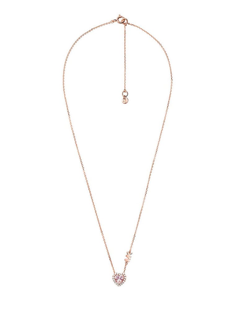 Michael Kors Bril Heart Necklace MKC1520A2791 Rosegold - LABELDELUXE