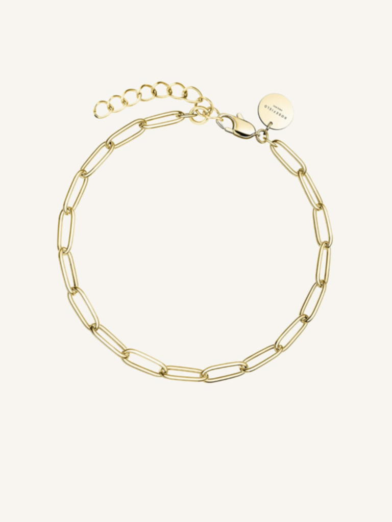 Rosefield JBOLG-J540 Pendant Chainlink Bracelet gold ( goud ) 16.5-19.5 CM  - Dames armband - LABELDELUXE
