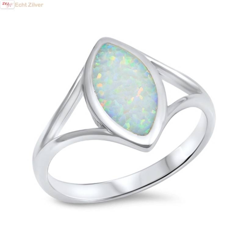 Zilveren opaal ring - ZilverVoorJou