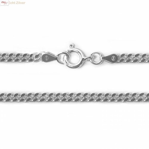 ZilverVoorJou Zilveren gourmet ketting 4 mm breed 60 cm lang ZilverVoorJou Zilveren gourmet ketting 4 mm breed 60 cm lang