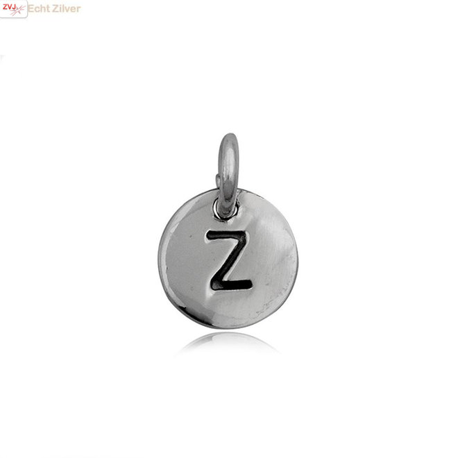 Zilveren initiaal Z kettinghanger