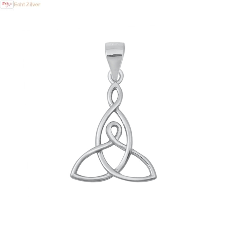 Uitgelezene 925 Zilveren keltische love knot hanger moeder dochter - ZilverVoorJou VN-51