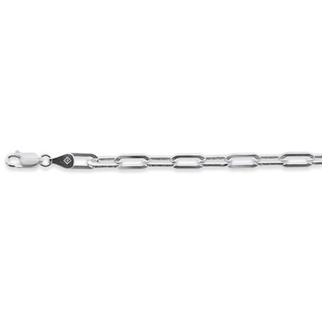 Zilveren schakel armband