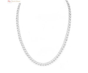 YADOCA Zilveren ketting voor heren, 925 zilver, 3 mm/5 mm dikke