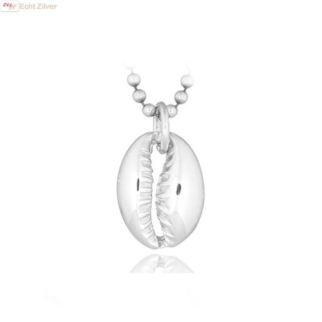 925 Zilveren kaurie schelp kettinghanger