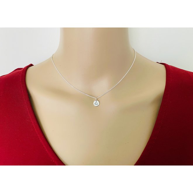 925 Zilveren Weegschaal of Libra sterrenbeeld zodiak ketting