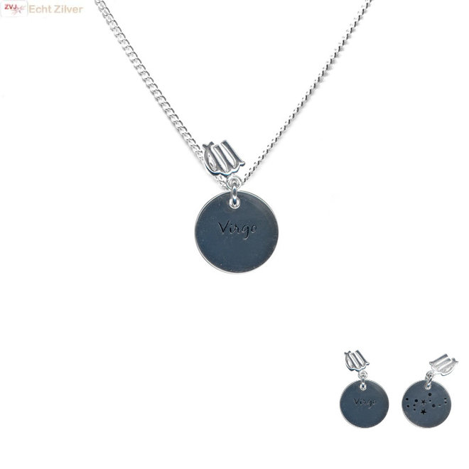 925 Zilveren Maagd of Virgo sterrenbeeld zodiak ketting