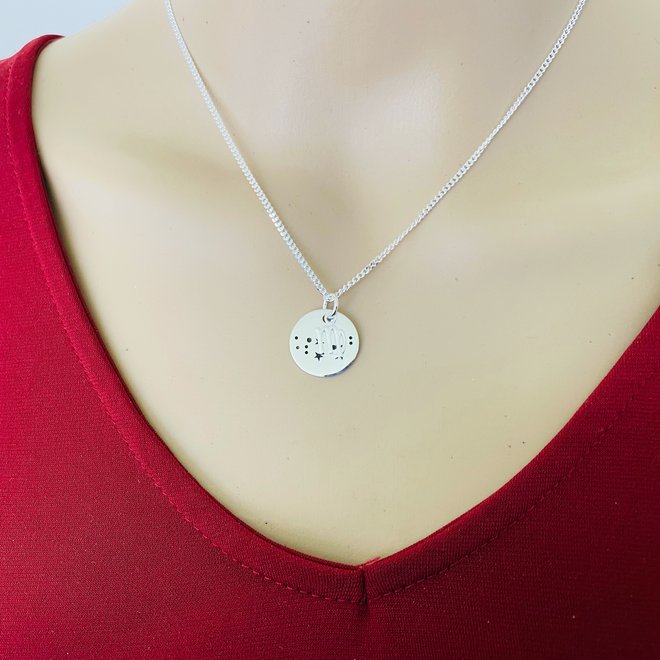925 Zilveren Maagd of Virgo sterrenbeeld zodiak ketting