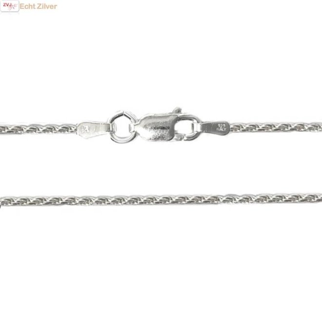 Zilveren rope ketting 40 cm 1.4 mm