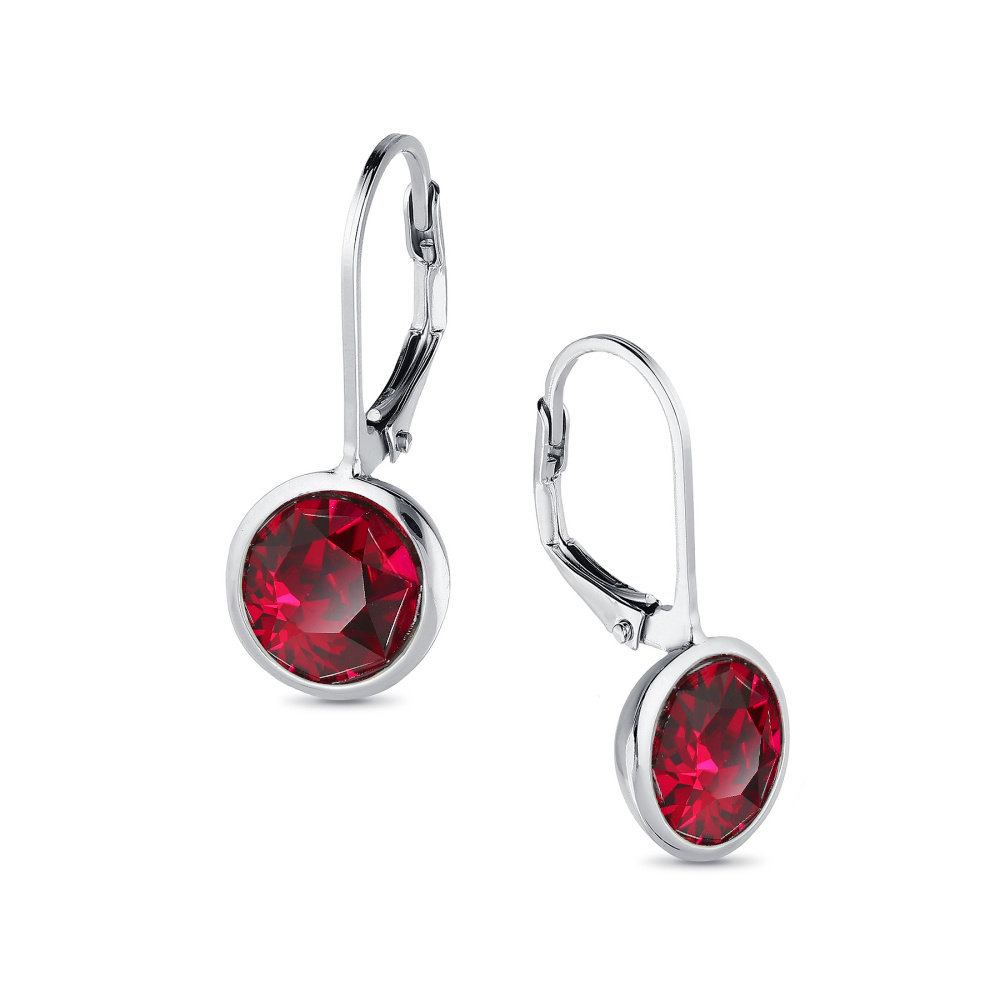 Oorbellen robijn - Jewels with Flair