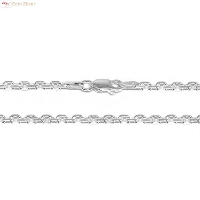 Zilveren anker ketting 45 cm en 2.7 mm breed
