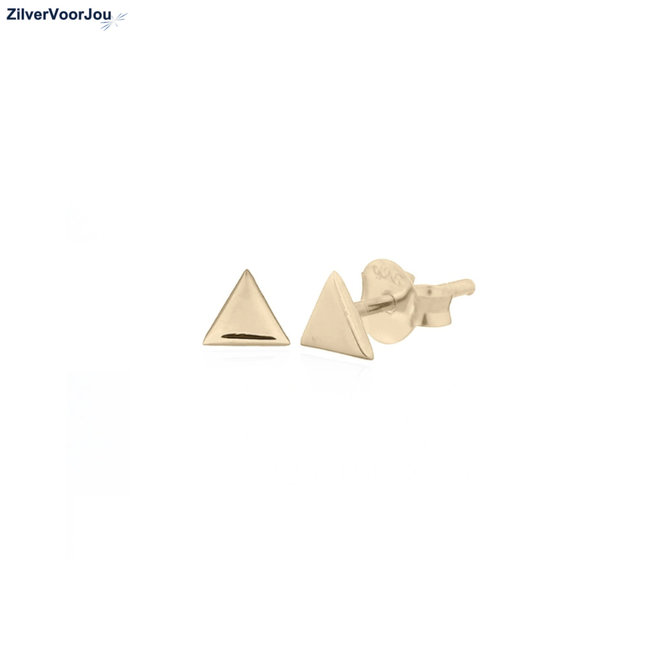 Gold plated  triangle studs
