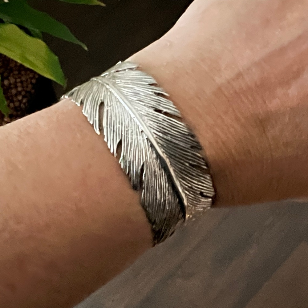 Zilveren design armband veer ZilverVoorJou
