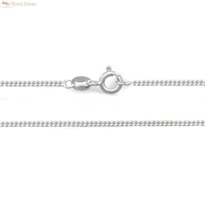 Zilveren gourmet ketting 45 cm lang 1,2 mm breed
