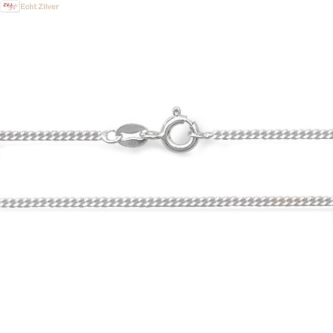 Zilveren gourmet ketting 50 cm 1.6 mm breed
