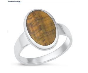 JEWELSTREZORO Bague en argent sterling 925 avec pierre précieuse - Pour