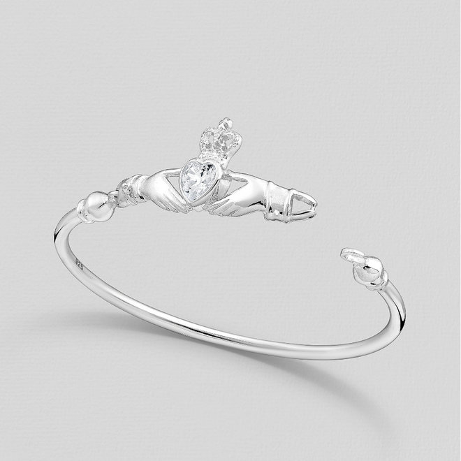 Zilveren Claddagh armband