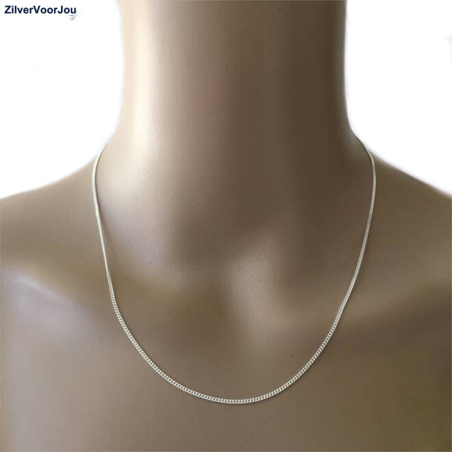 Zilveren gourmet ketting 40 cm 1.4 mm breed