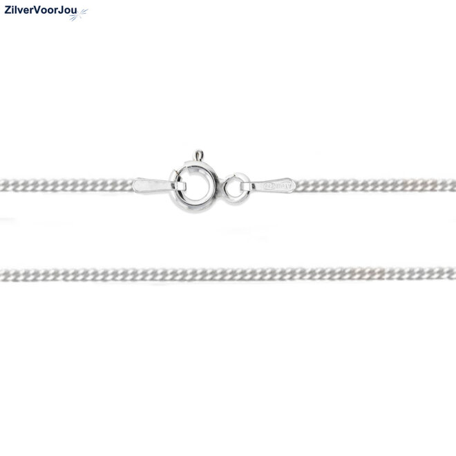 Zilveren gourmet ketting 40 cm 1.5 mm breed