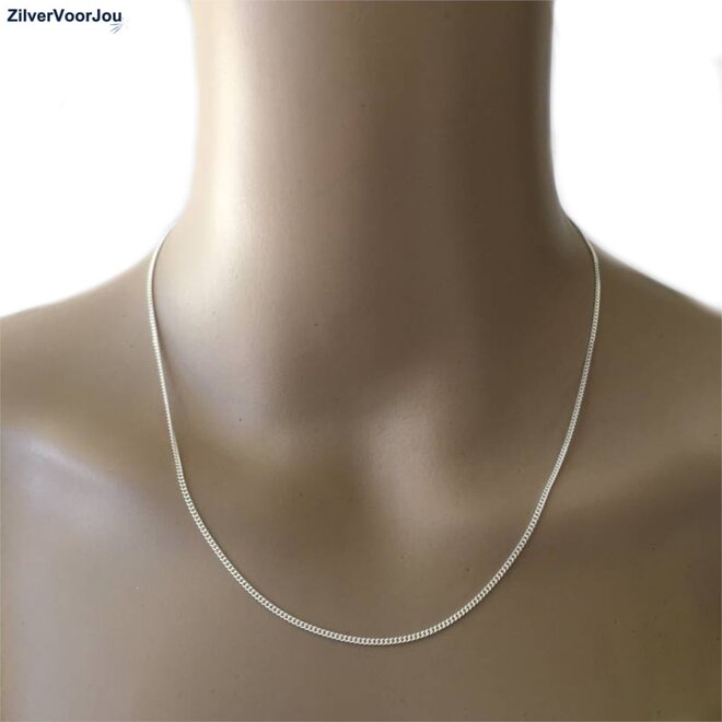 Zilveren gourmet ketting 45 cm 1.4 mm breed