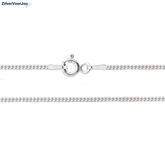 Zilveren gourmet ketting 45 cm 1.5 mm breed