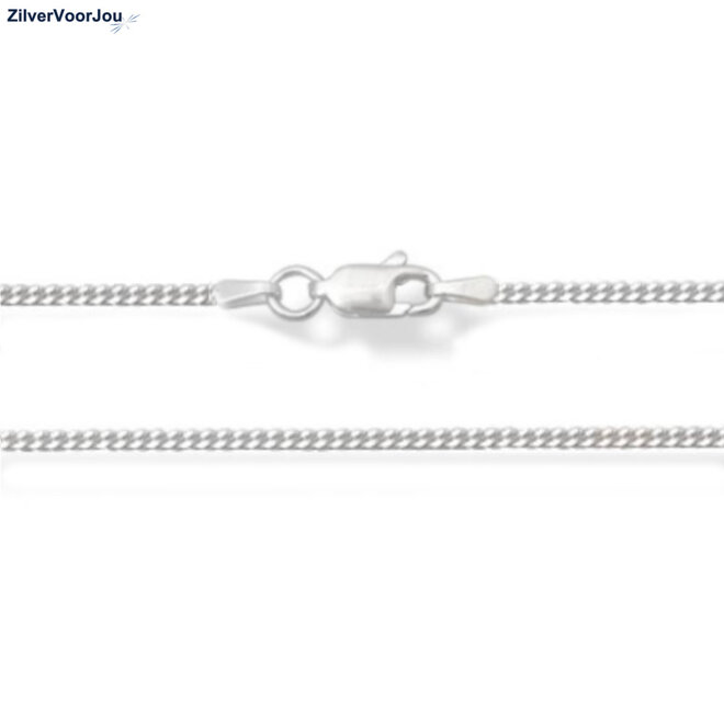 Zilveren gourmet ketting 50 cm 1.5 mm breed
