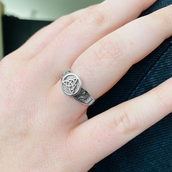 Zilveren keltische tribal ring
