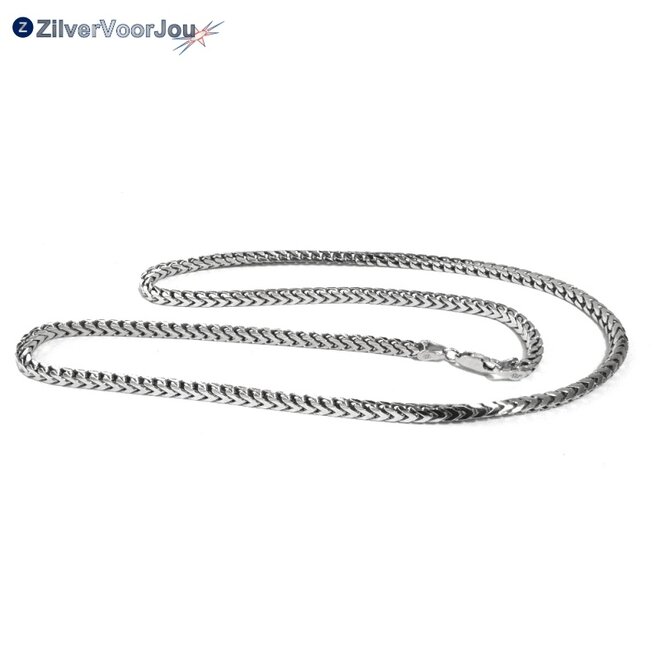 Zilveren franco ketting 50 cm 3 mm