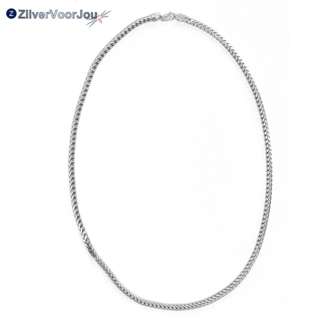 Zilveren franco ketting 50 cm 3  mm