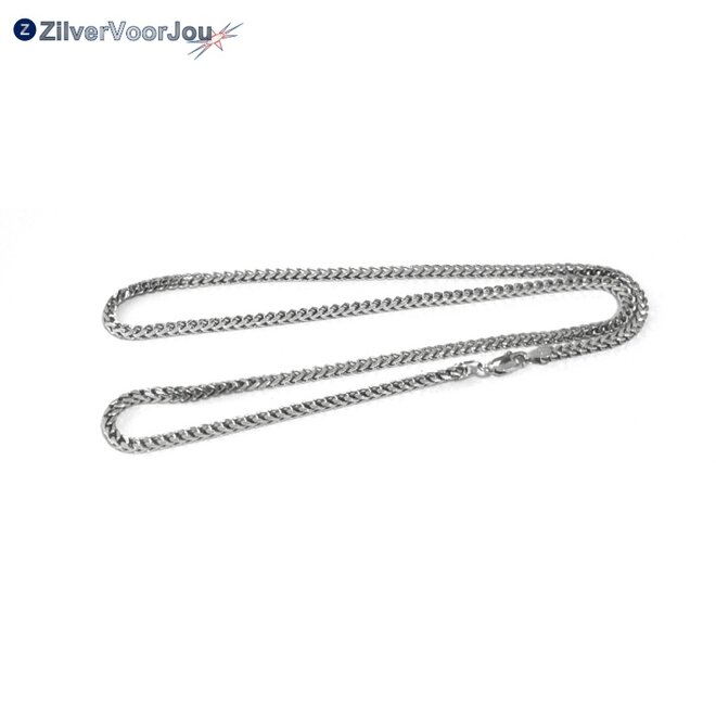 Zilveren franco ketting 45 cm 2.5 mm