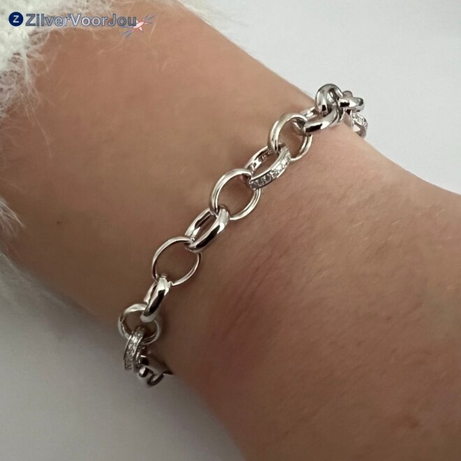 Zilveren love link bracelet