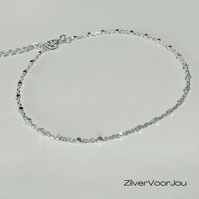 Zilveren fantasie armbandje
