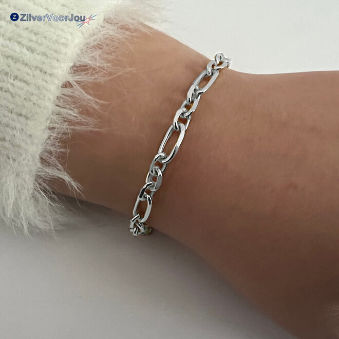Zilveren Italian delight armband