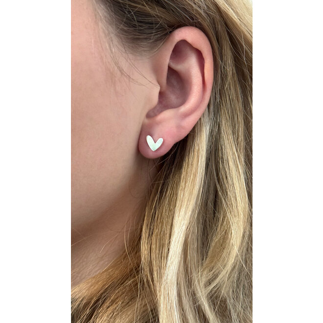 Gold plated 925 zilveren design hartjes