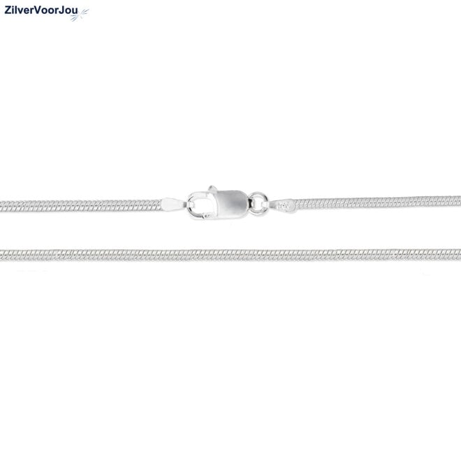 925 Zilveren slang ketting 50 cm 1.5 mm